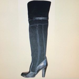 NIB Victoria's Secret Black Over the Knee Boots